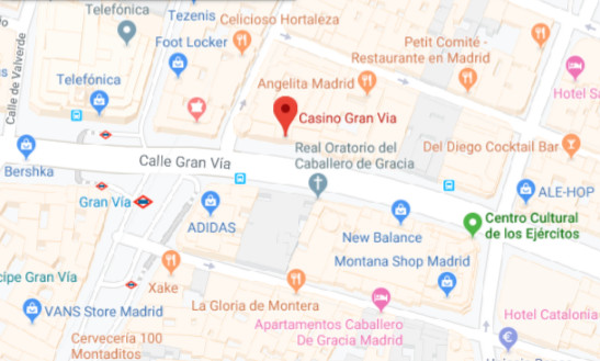 Mapa Casino Gran Vía