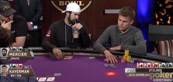 Estratega avanzada de póker: Kaverman contra Mercier