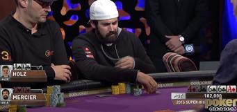 Estrategia avanzada de póker: Mercier contra Holz